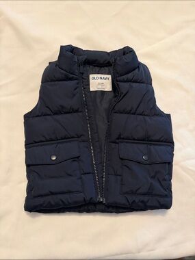 Old Navy Navy Blue Puffer Vest for Toddler